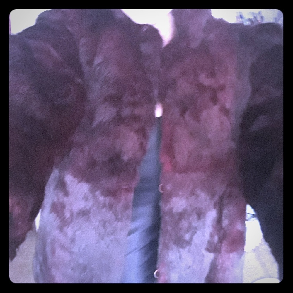 Rabbit fur coat